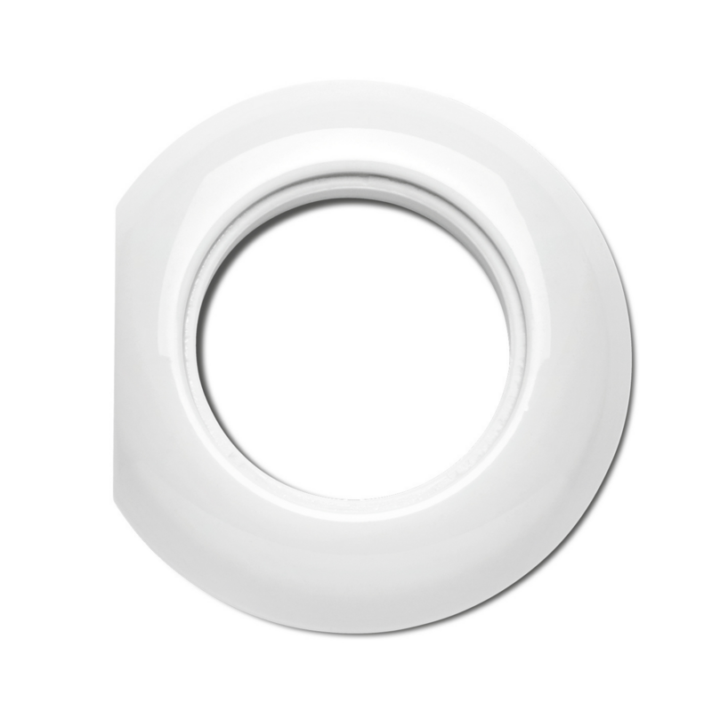 Porselein wit afdekraam eindstuk THPG