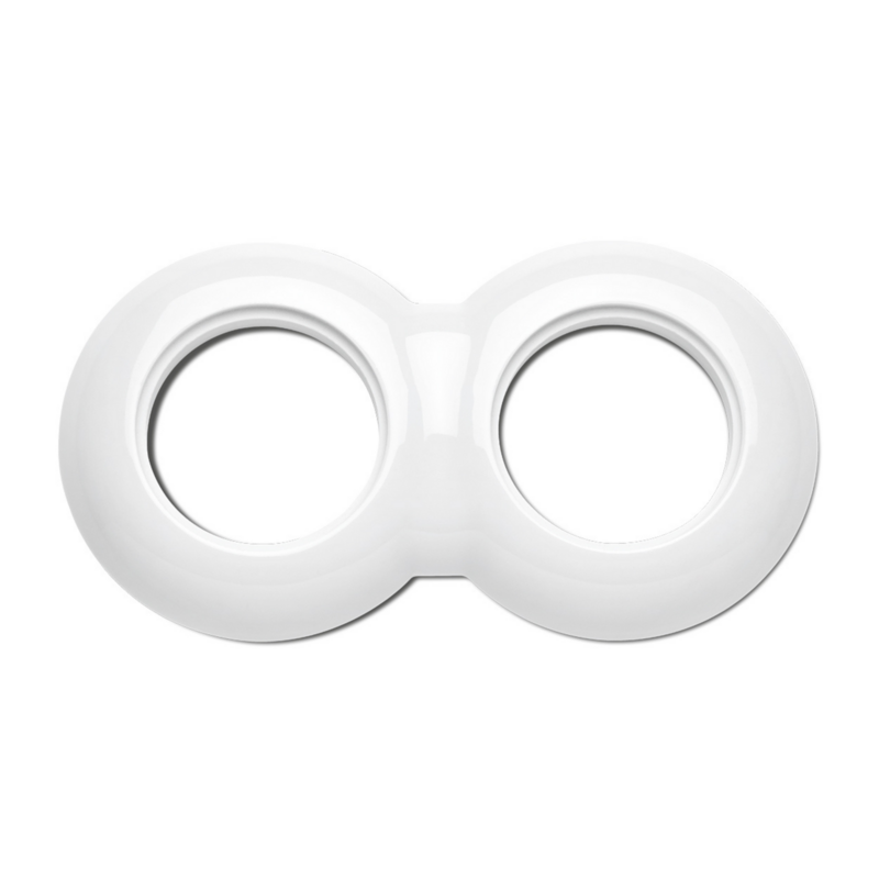 Porselein wit afdekraam dubbel inbouw