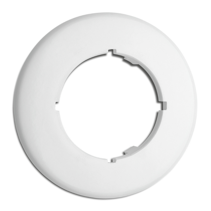 Wit bakeliet duroplast afdekraam rond enkelvoudig