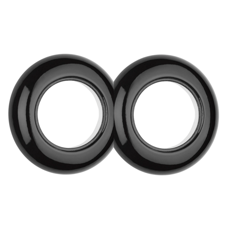 Porselein afdekraam zwart rond 2-voudig porseleinen THPG