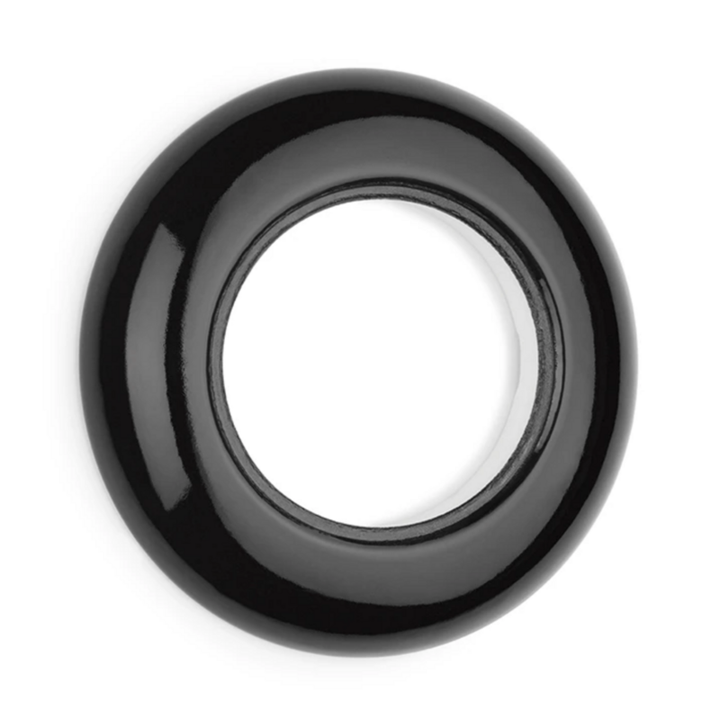 Porselein zwart afdekraam enkel inbouw THPG