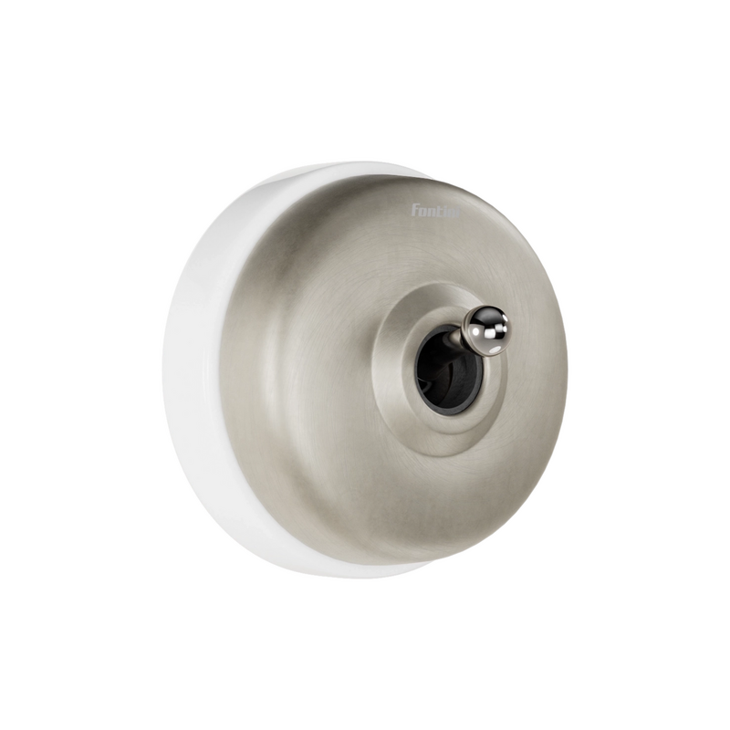 De Oude Schakelaar | Fontini DIMBLER | Opbouwschakelaar satin nickel