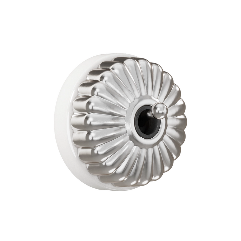 De Oude Schakelaar | Fontini DIMBLER Charlotte | Opbouwschakelaar polished chrome