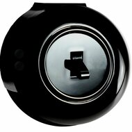 Opbouw schakelar zwart rond wissel kruis puls dimmer