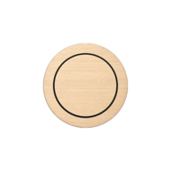 Rond 2.0 schakelaar geborsteld messing rond by prado rond.io 230v