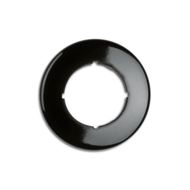 Bakeliet afdekraam rond zwart opbouw - 62 mm