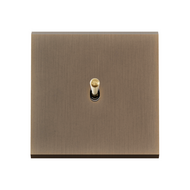 MODELEC schakelaar geborsteld brons