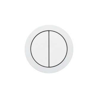 ROND 2.0 schakelaar 2 knoppen 230V wit aluminium