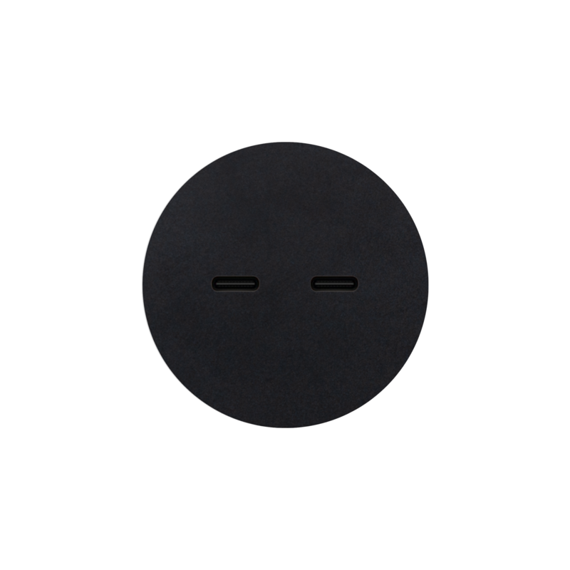 ROND 2.0 USB-C zwart aluminium