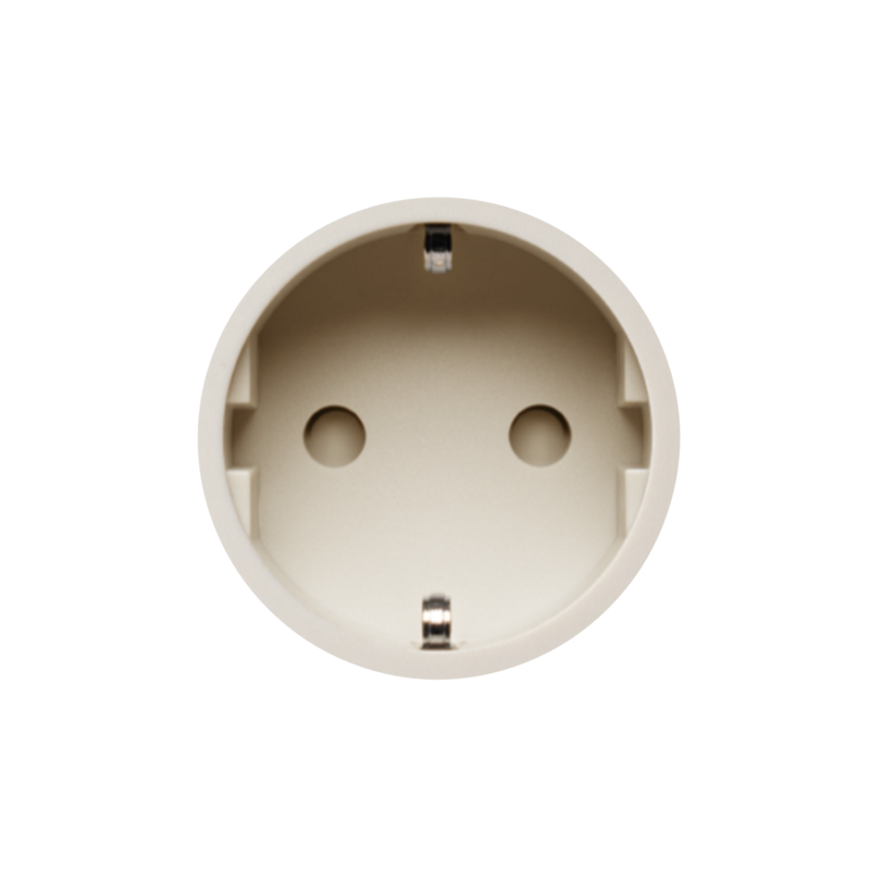 ROND unifit stopcontact crème - randaarde Ø45 mm