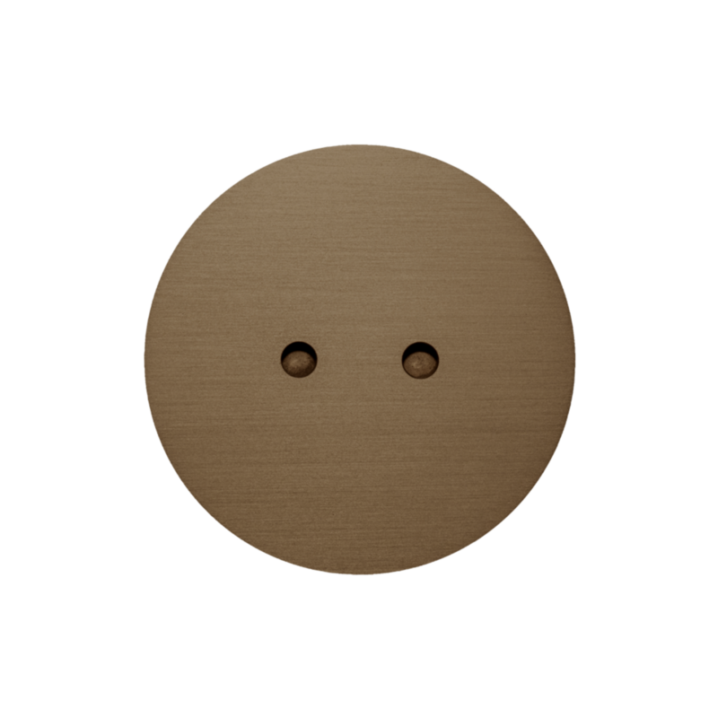 ROND 2.0 vloerstopcontact stopcontact geborsteld donker brons