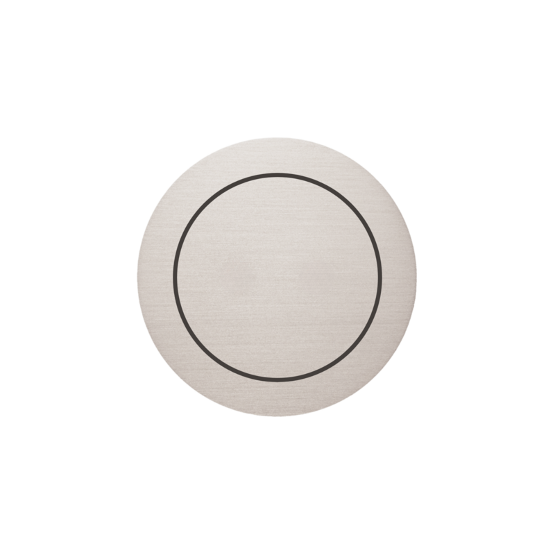 ROND 2.0 230v schakelaar 1 knop geborsteld staal - aluminium