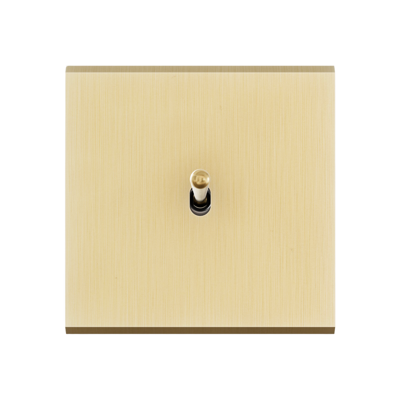 MODELEC schakelaar geborsteld messing