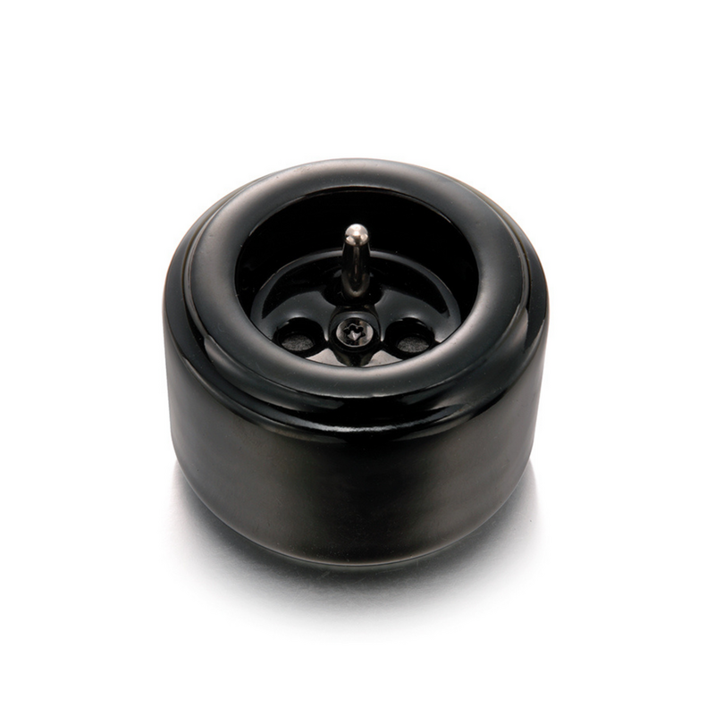 Fontini DO opbouw stopcontact zwart porselein