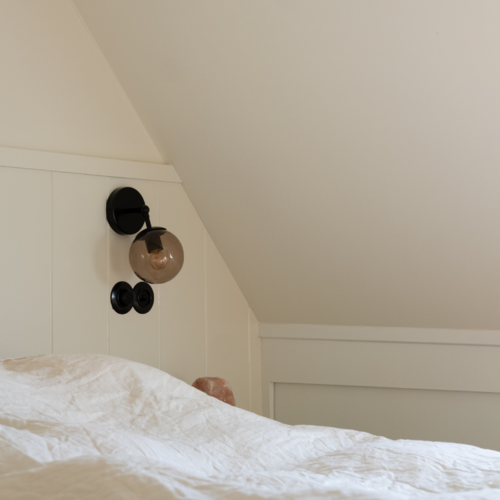 Dubbel rond bakeliet inbouw stopcontact 