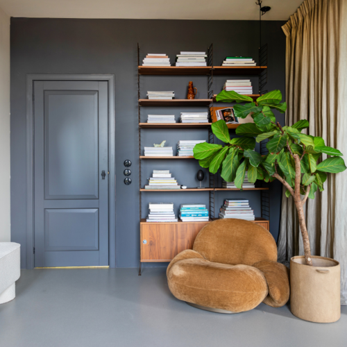 Zwarte ronde inbouw schakelaars jaren 30 stijl