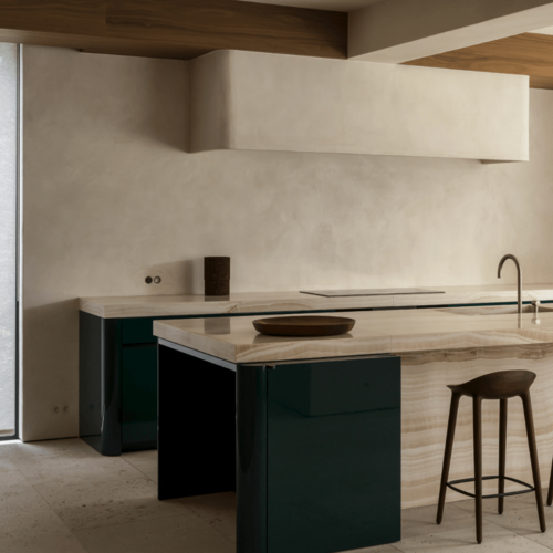 Rond inbouw stopcontact zwart minimalistisch design