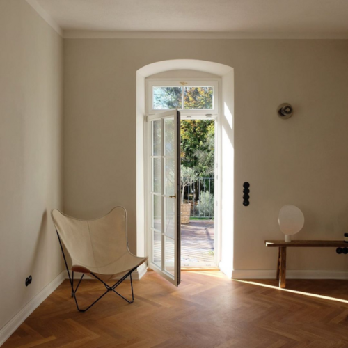 Zwarte ronde inbouw schakelaars bakeliet retro look