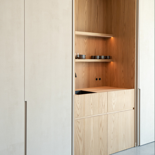 Inbouw stopcontacten minimalistisch rond zwart