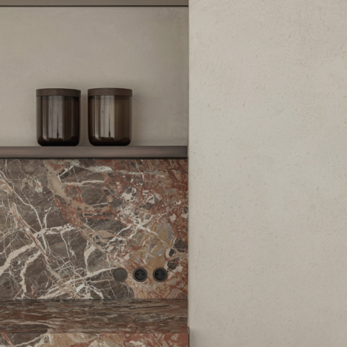 Donker brons schakelmateriaal stopcontact schakelaar modern minimalistisch